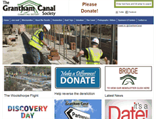 Tablet Screenshot of granthamcanal.org